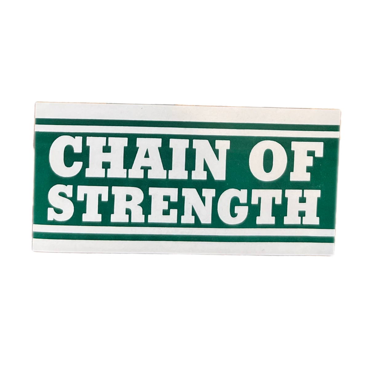 Vintage Chain Of Strength &quot;Crack N&#39; Peel&quot; Sticker