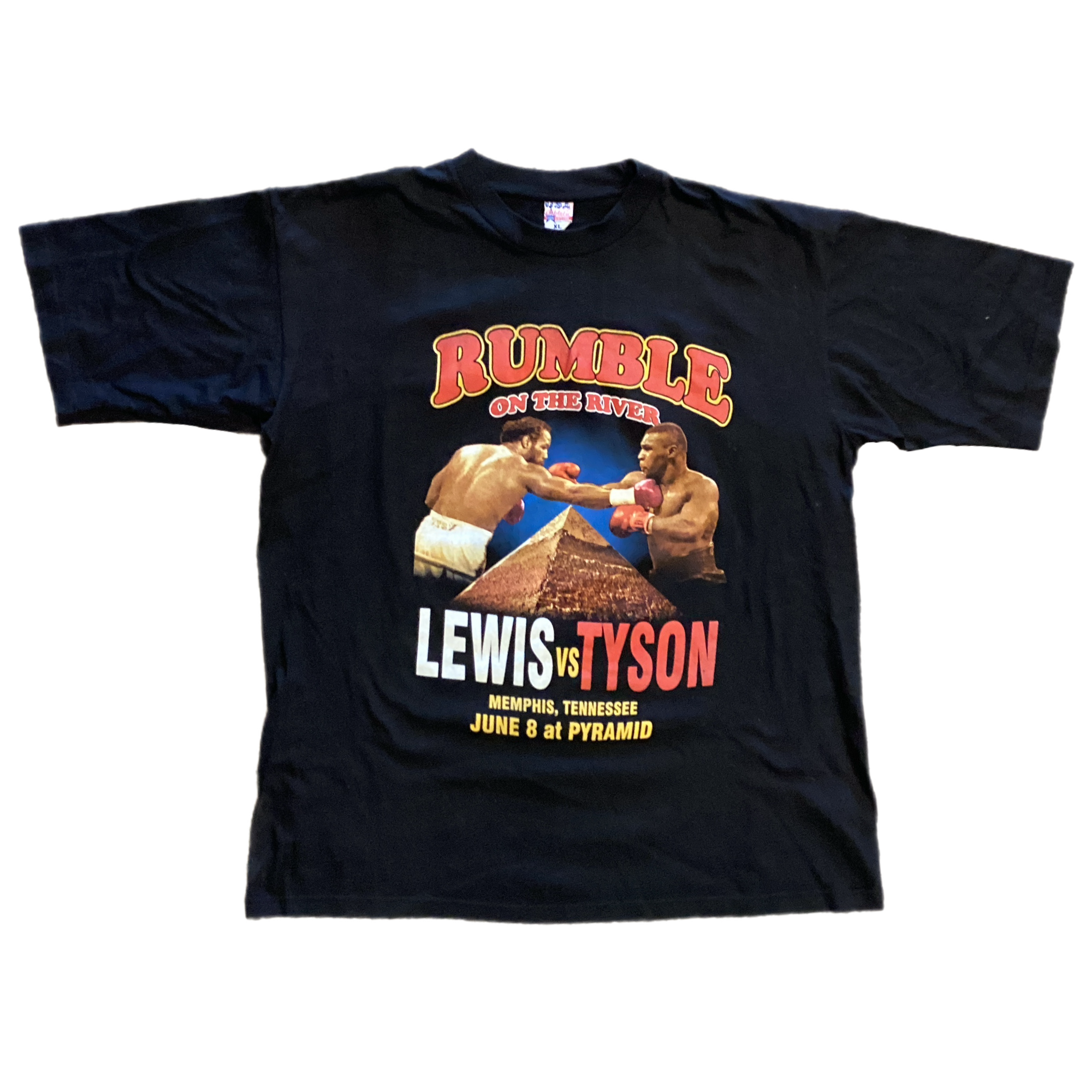 Rumble on the  Lewis vs Tyson Tシャツ Vintage Lennox Lewis Vs. Mike Tyson 
