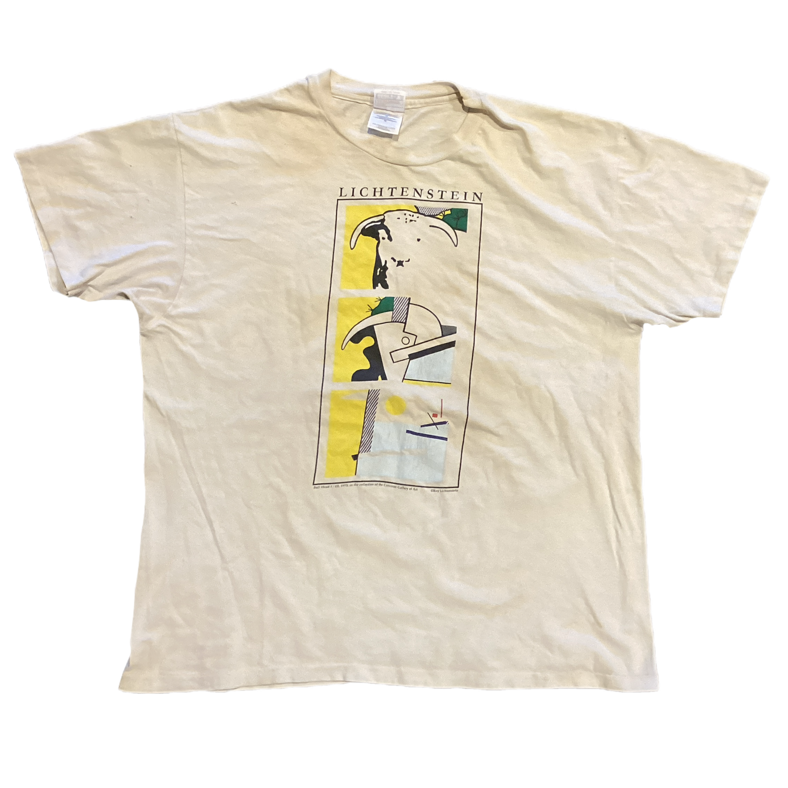 Vintage Roy Lichtenstein "Bullhead 1-3" Corcoran Gallery Of Art Washington, D.C. T-Shirt - jointcustodydc