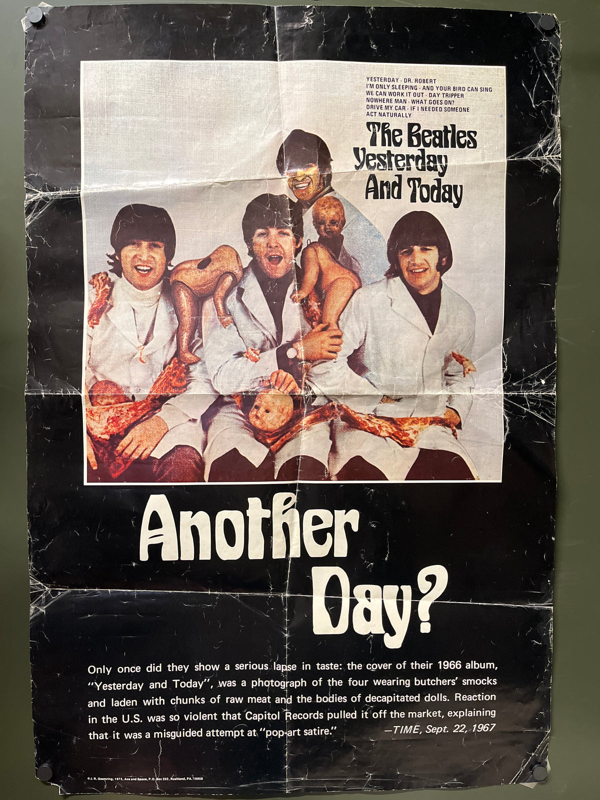 Vintage The Beatles "Another Day?" Poster