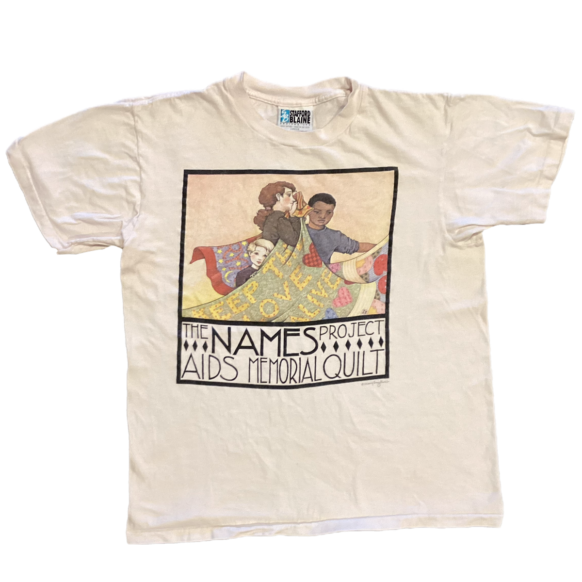 Vintage The Names Project &quot;Aids Memorial Quilt&quot; T-Shirt