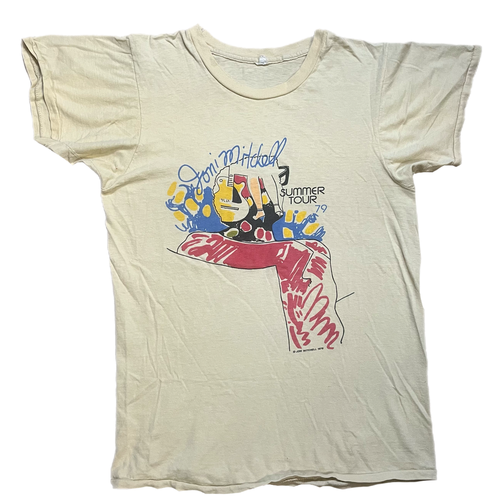 激レア Vintage Joni Mitchell ワールドツアーTシャツ 83 1983 激レア Vintage Joni Mitchell ワールドツアーTシャツ 83 1983