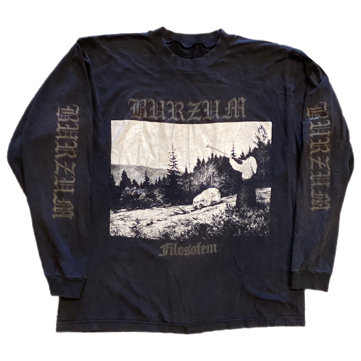 Vintage Burzum &quot;Filosofem&quot; 4-sided Long Sleeve Shirt