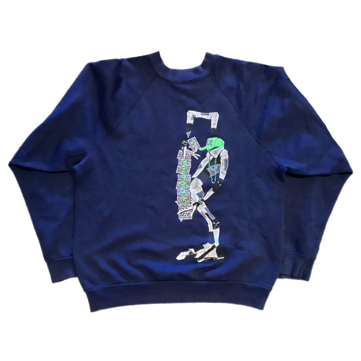 Vintage Ray Barbee "Powell Peralta Skateboards" Raglan Crewneck