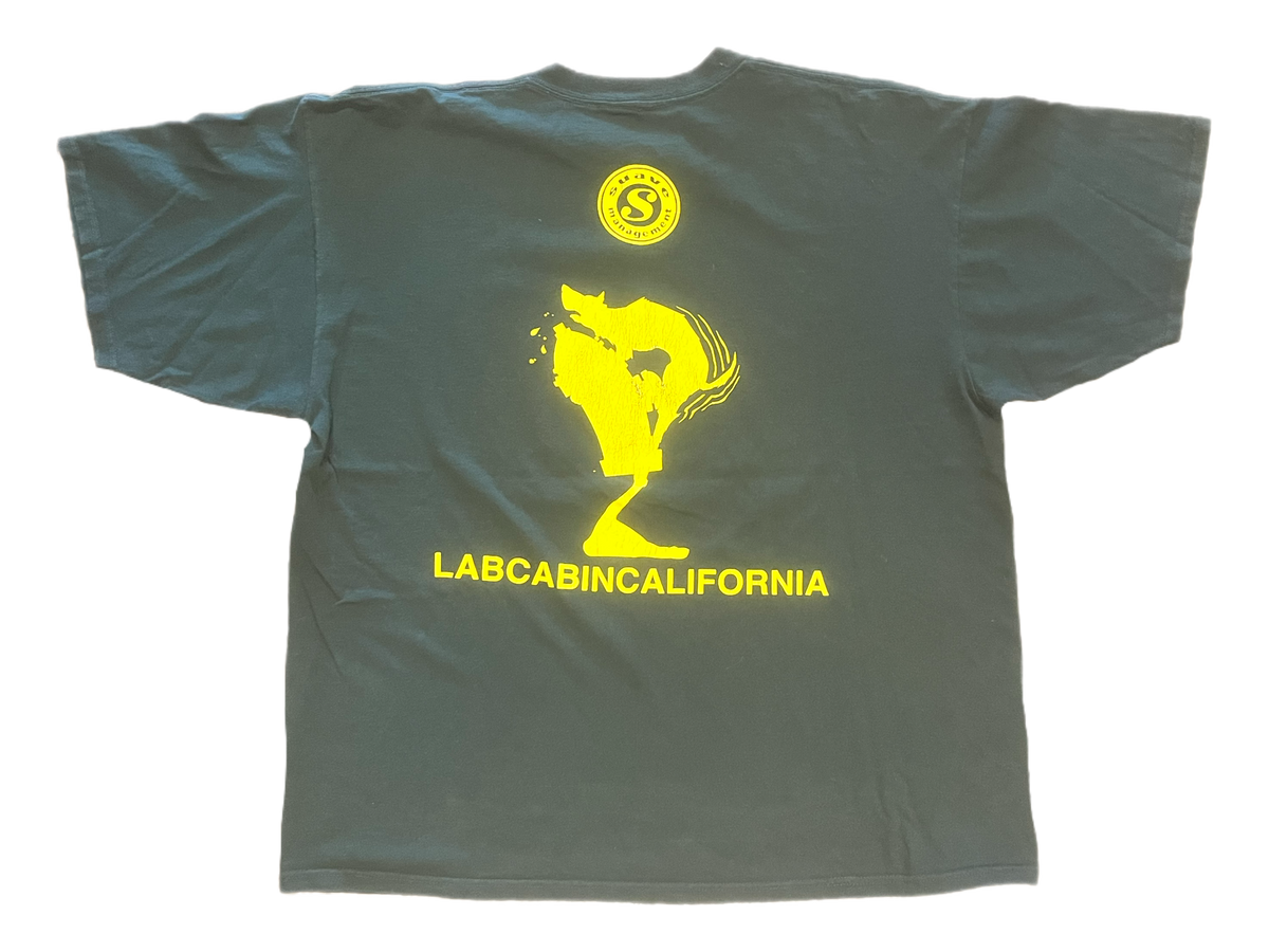 Vintage The Pharcyde "Labcabincalifornia" Suave Management Forest Green Promotional T-Shirt - jointcustodydc