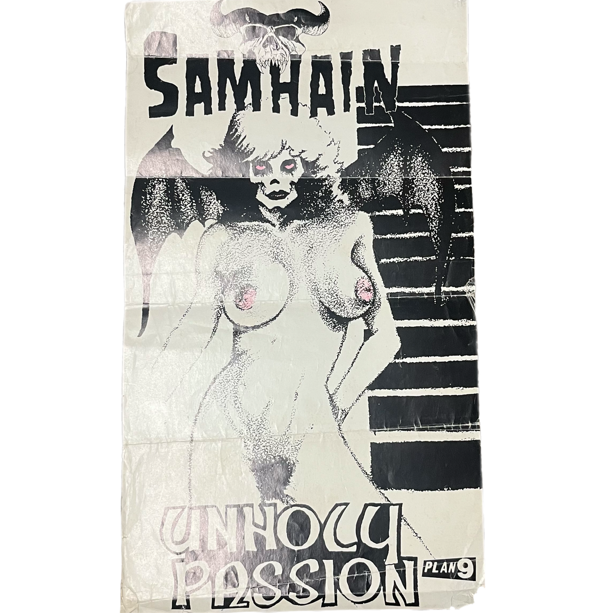 Vintage Samhain “Unholy Passion” Plan 9 *Pink Accent* Promotional Poster