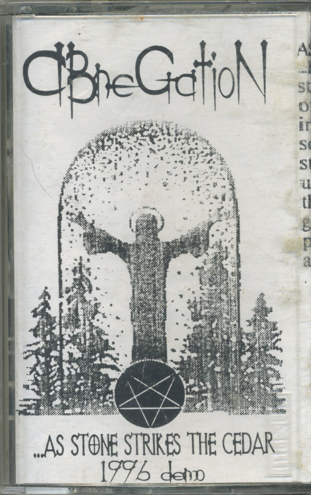 Vintage Abnegation "As Stone Strikes The Cedar" '96 Demo Tape