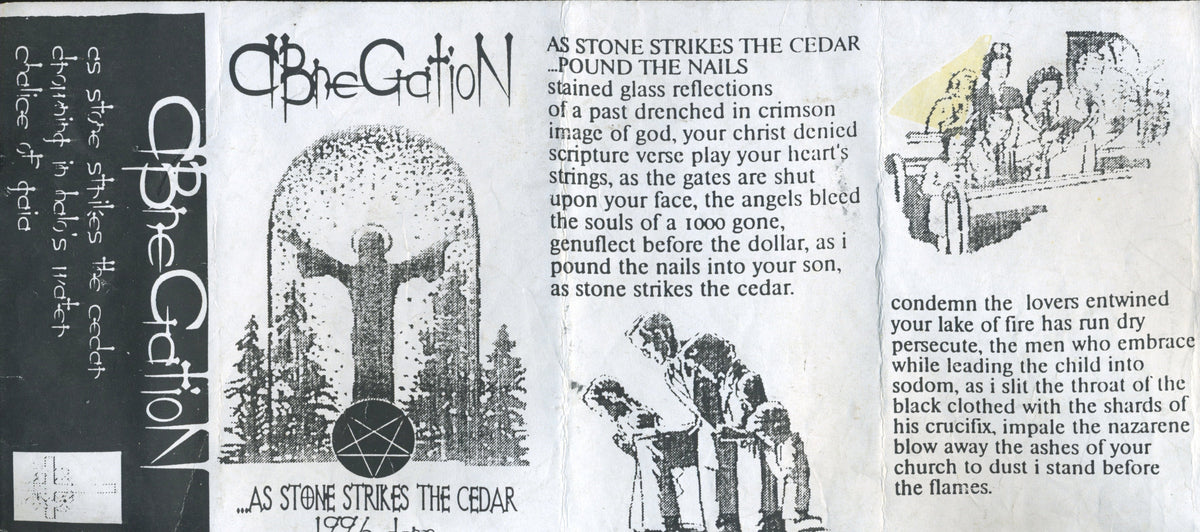 Vintage Abnegation "As Stone Strikes The Cedar" '96 Demo Tape