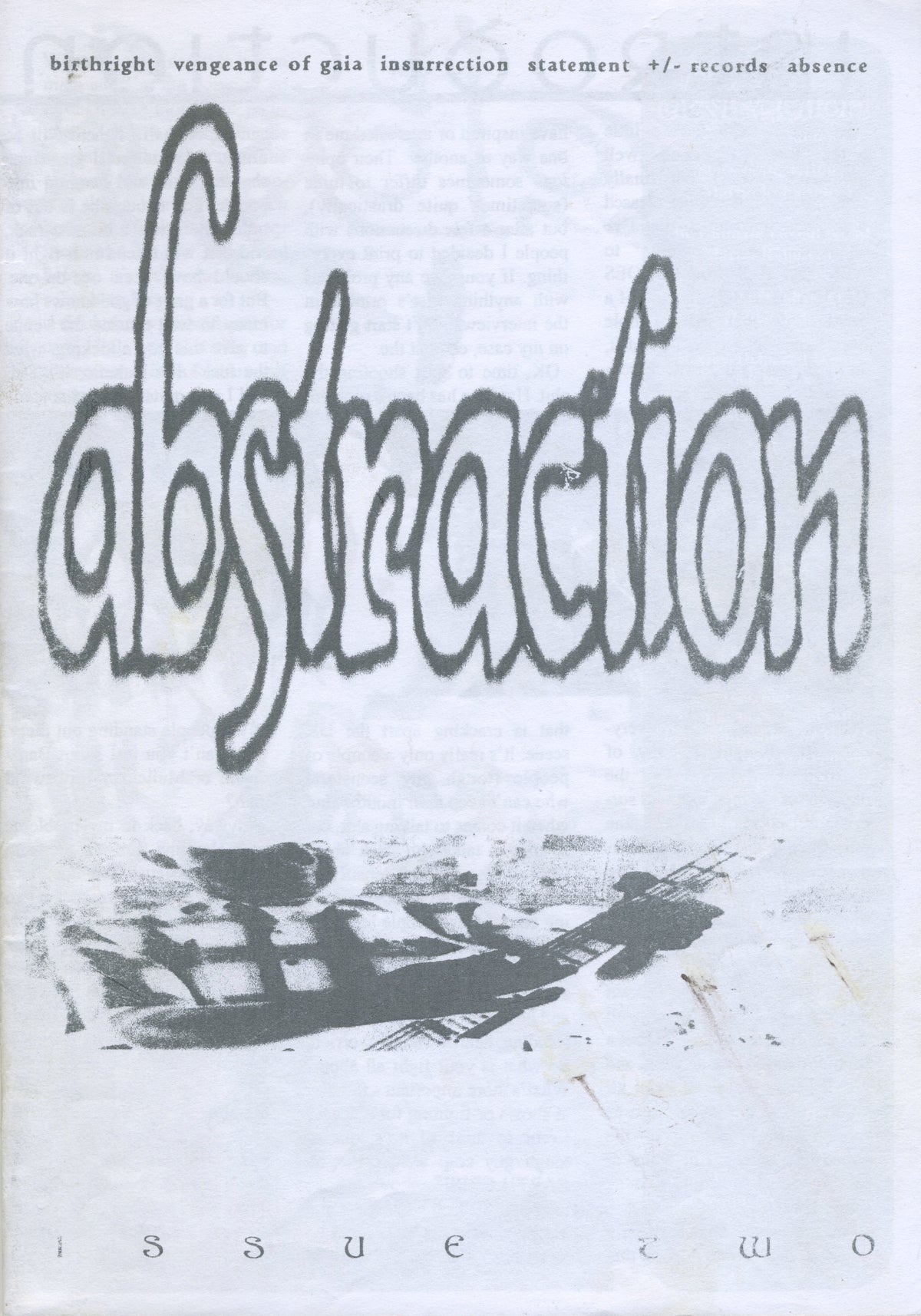 Vintage Abstraction &quot;United Kingdom Hardline&quot; Fanzine Issue #2