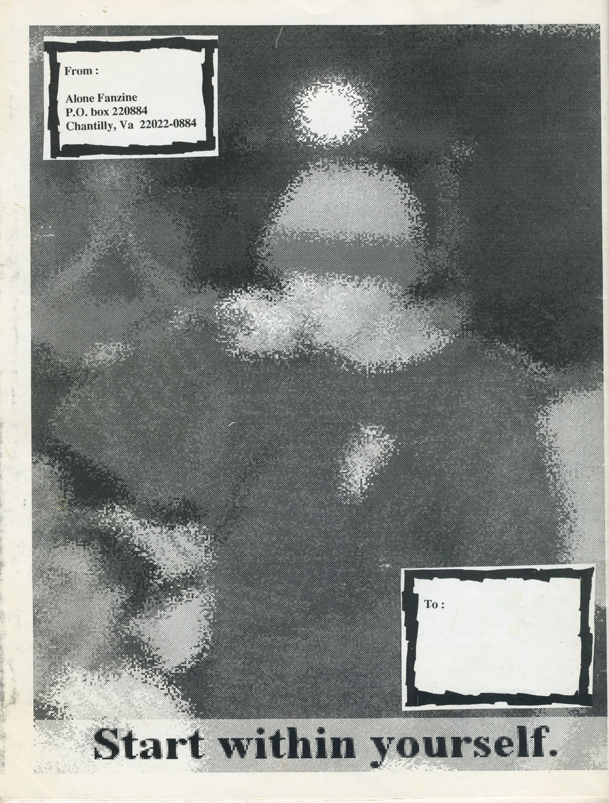 Vintage Alone XXX &quot;Chantilly, VA&quot; Hardcore Fanzine Issue #2