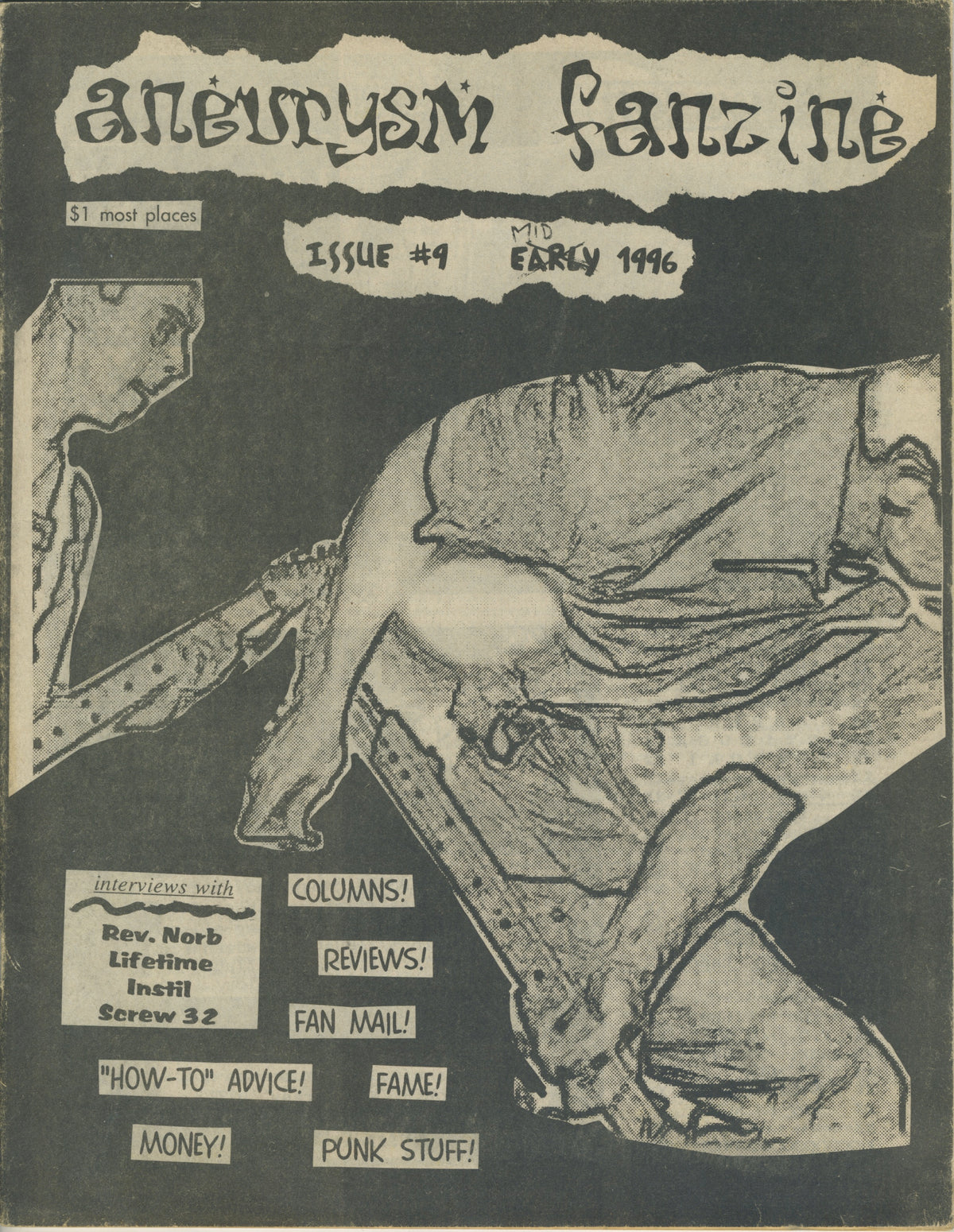 Vintage Aneurysm Fanzine &quot;NJHC&quot; Issue #9