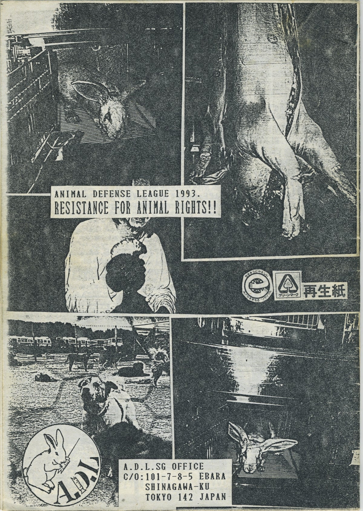 Vintage Animal Rights Tape "D.I.Y. Records" '93 Compilation Tape + Booklet