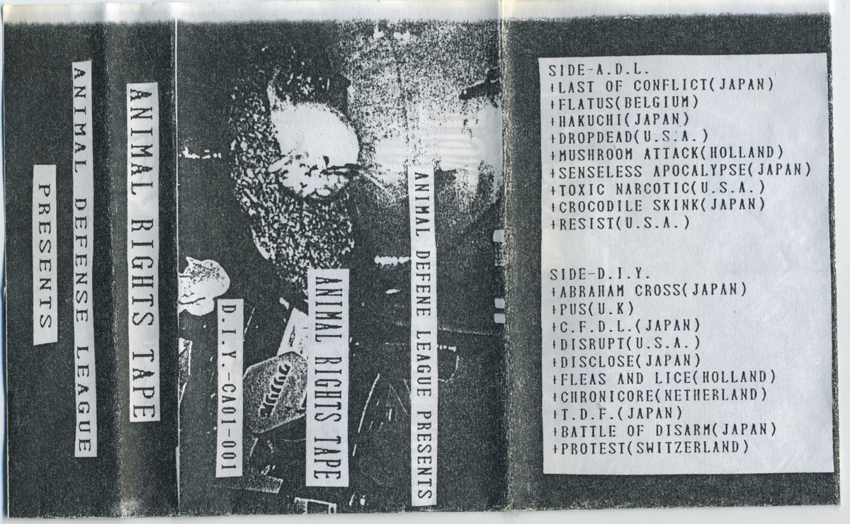 Vintage Animal Rights Tape "D.I.Y. Records" '93 Compilation Tape + Booklet