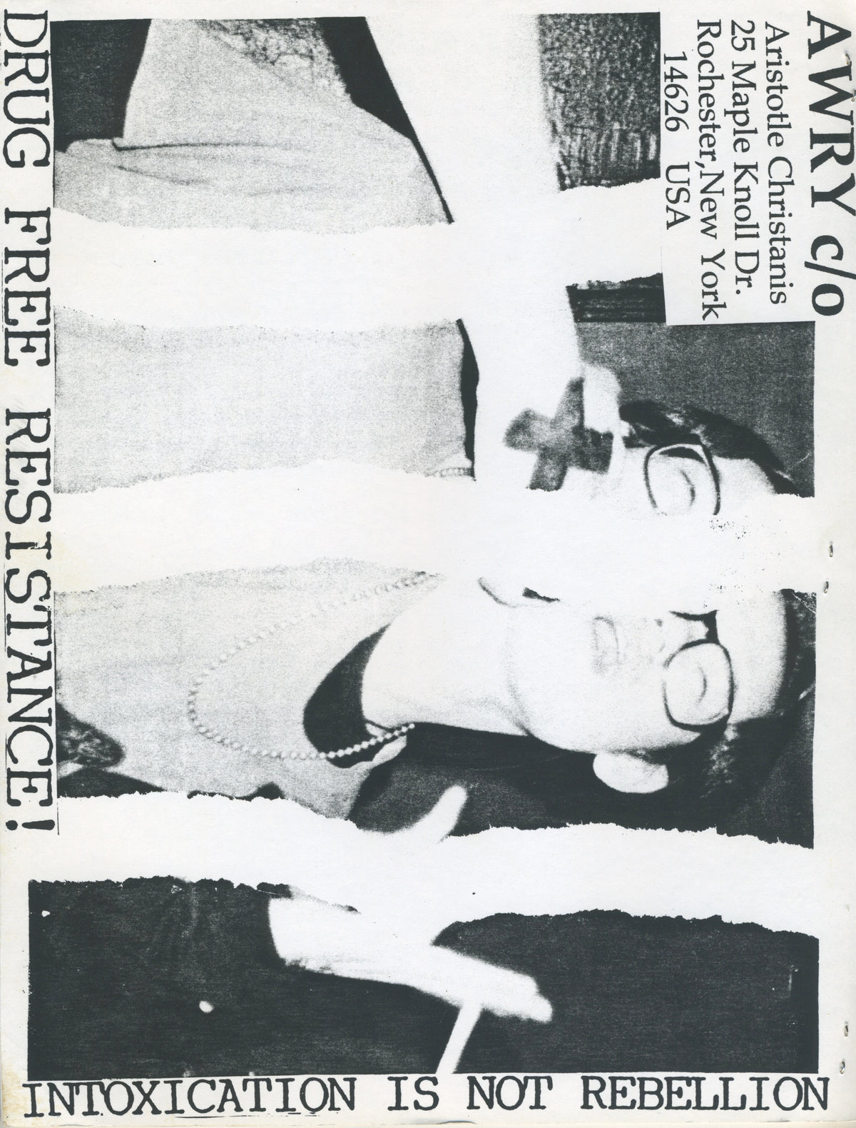 Vintage Awry Fanzine &quot;Vegan Straight Edge&quot; Rochester, NY Issue #2