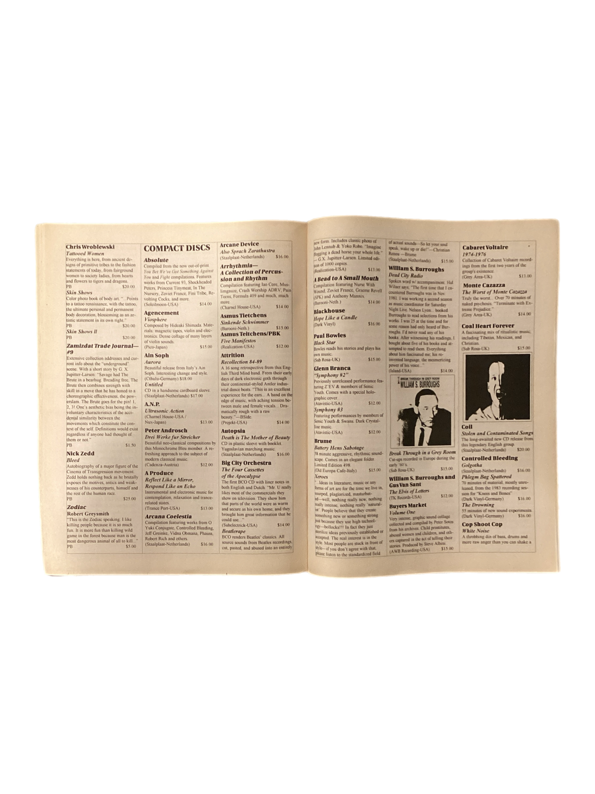 Vintage We Never Sleep "Dispatch Eleven" Label and Distro Catalog