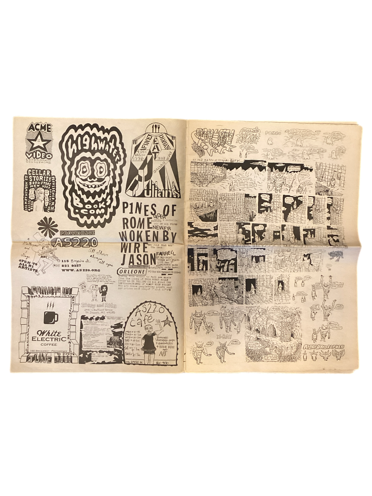 Vintage Paper Rodeo "June 2000" Comic Newspaper Issue #2