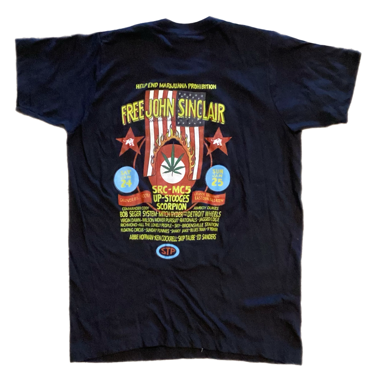 Vintage John Sinclair MC5 &quot;Freedom Rally&quot; T-Shirt