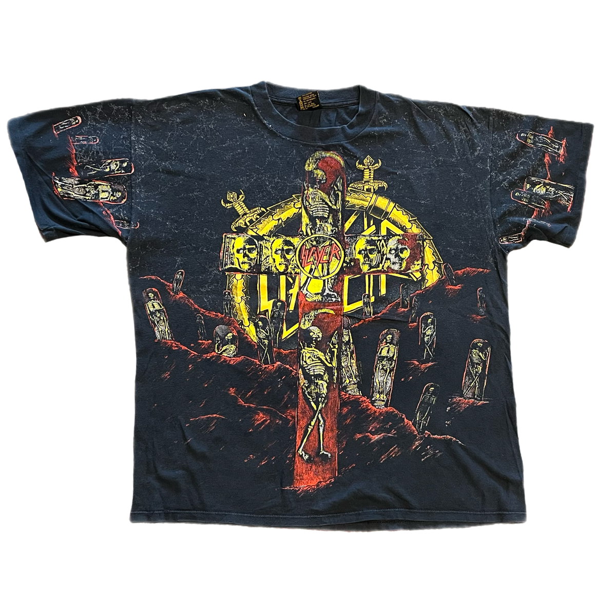 Vintage Slayer "Seasons In The Abyss" '91 All Over Print T-Shirt