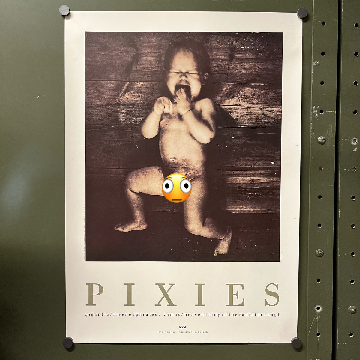 Vintage Pixies "4AD" Gigantic/River Euphrates Promotional Poster