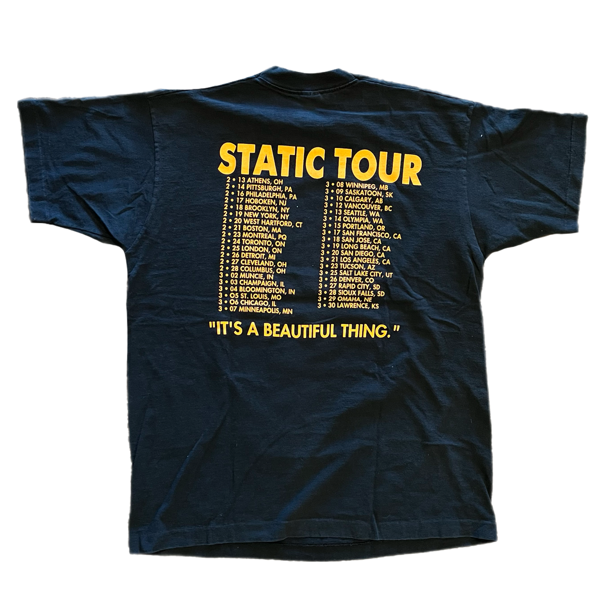 Vintage TAR "Static" Tour T-Shirt