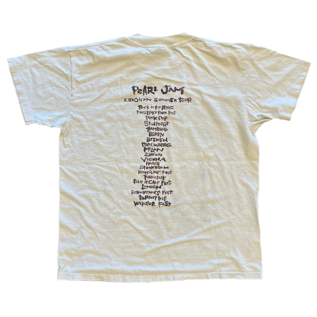 Vintage Pearl Jam "Don't Give Up" European Tour T-Shirt - jointcustodydc