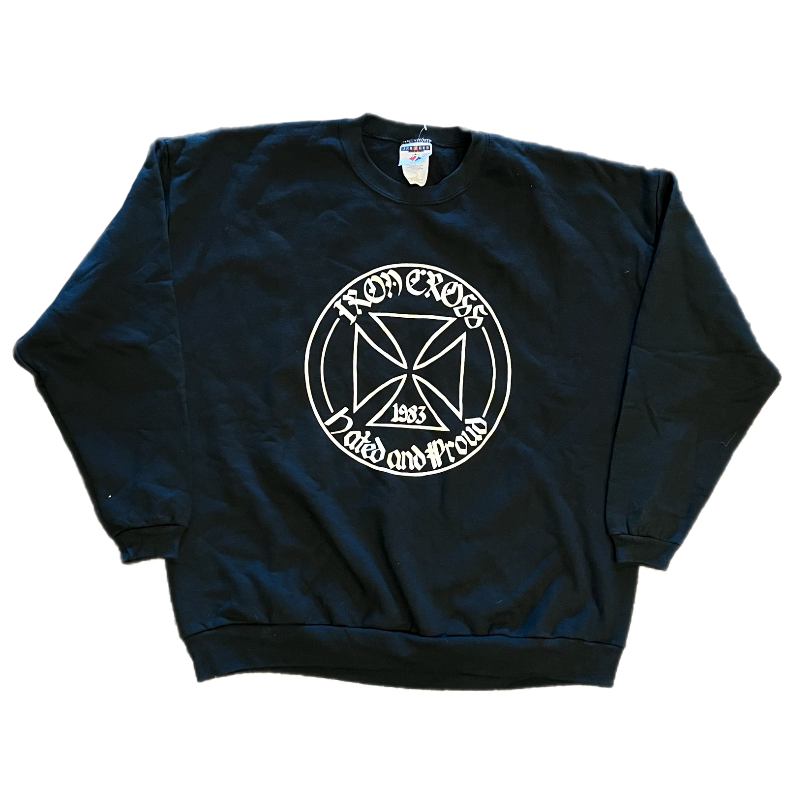 Vintage Iron Cross "Hated & Proud" Crewneck Sweatshirt - jointcustodydc