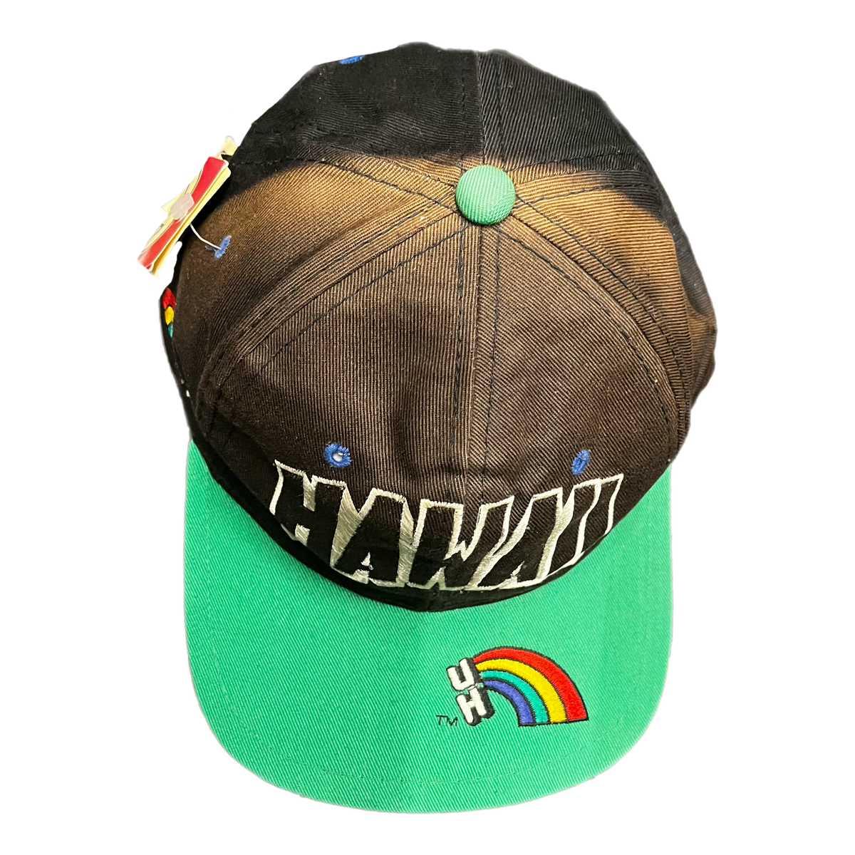 Vintage University Of Hawaii "Sun Faded" Rainbows Snapback Hat