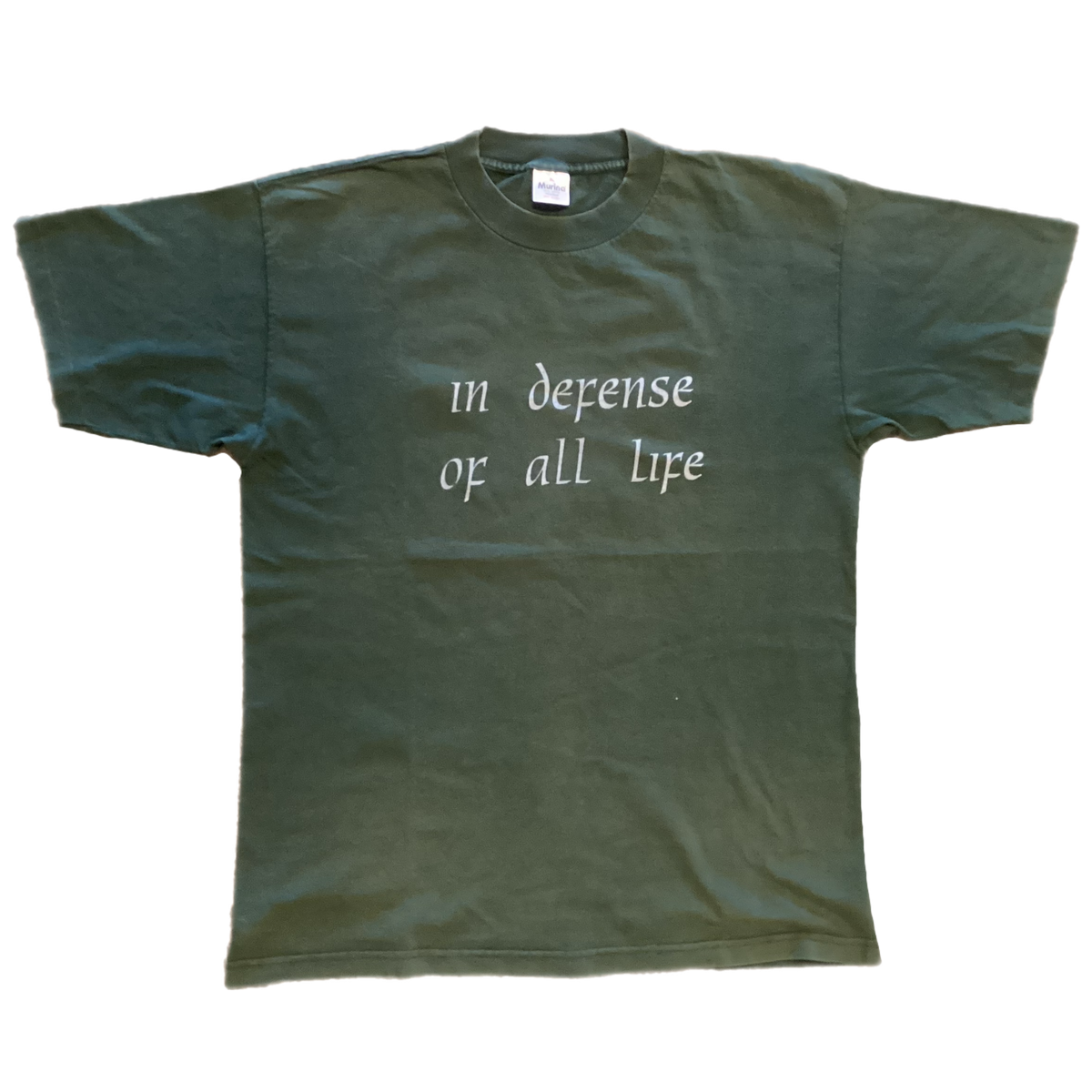 Vintage Catalyst Records "In Defense Of All Life" VEGAN T-Shirt