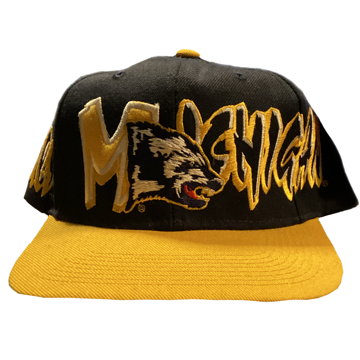 Vintage University Of Michigan "Wolverines" Twill Snapback Hat