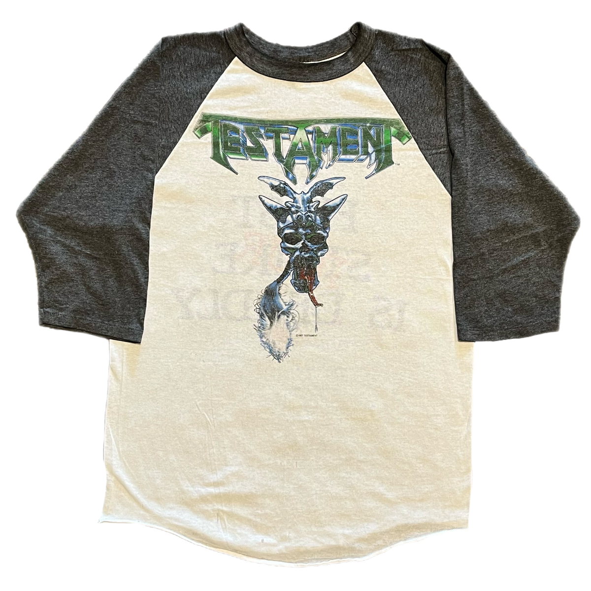 Vintage Testament "First Strike Is Deadly" Raglan Tour Shirt