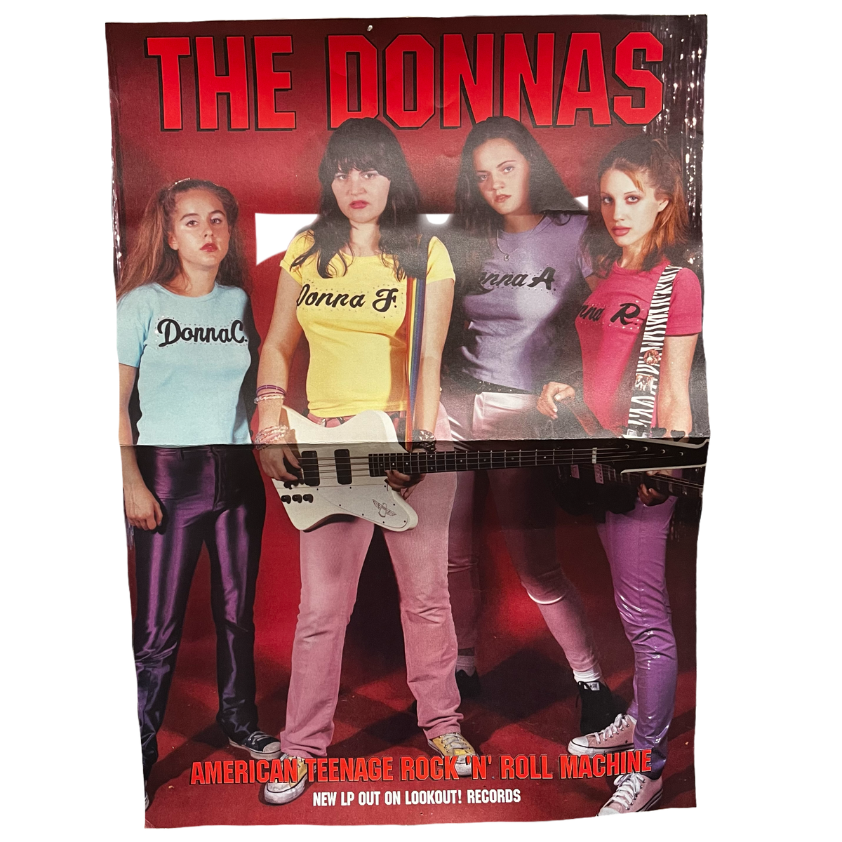 Vintage The Donnas "American Teenage Rock 'N' Roll Machine" Promotional Poster