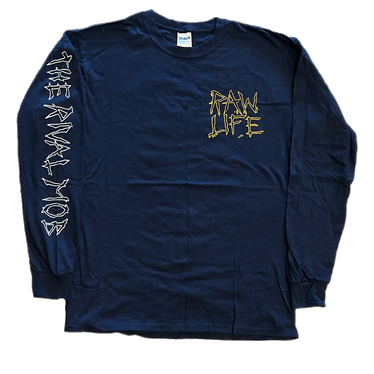 The Rival Mob "Raw Life" Lockin Out Navy Long Sleeve Shirt