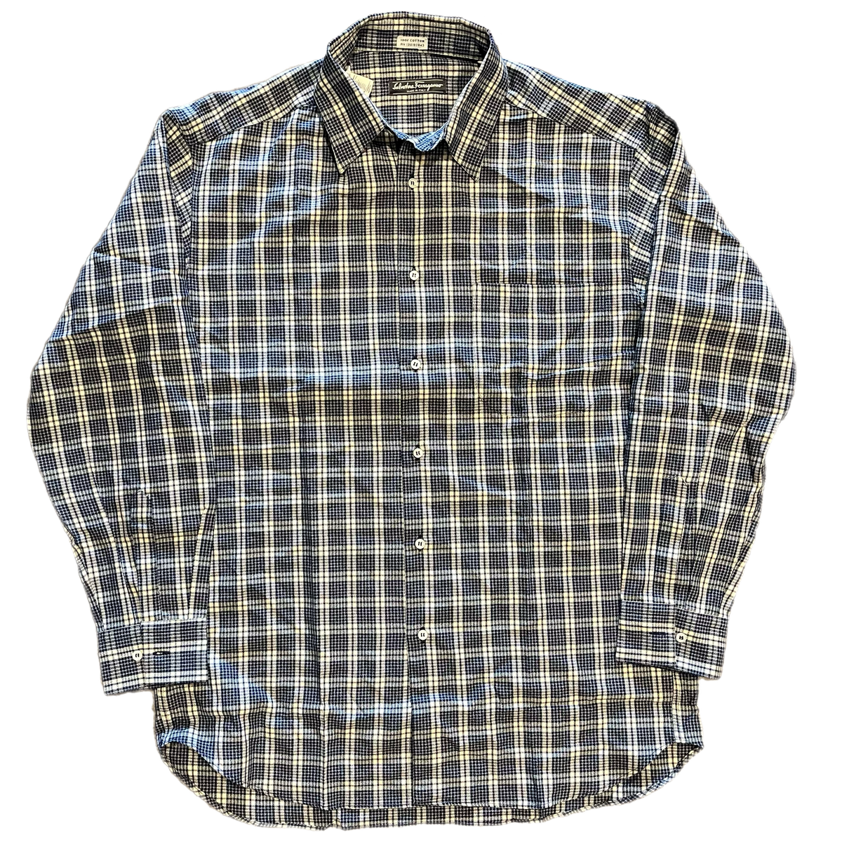Vintage Salvatore Ferragamo "Made in Italy" '90s DEADSTOCK Button Up Shirt