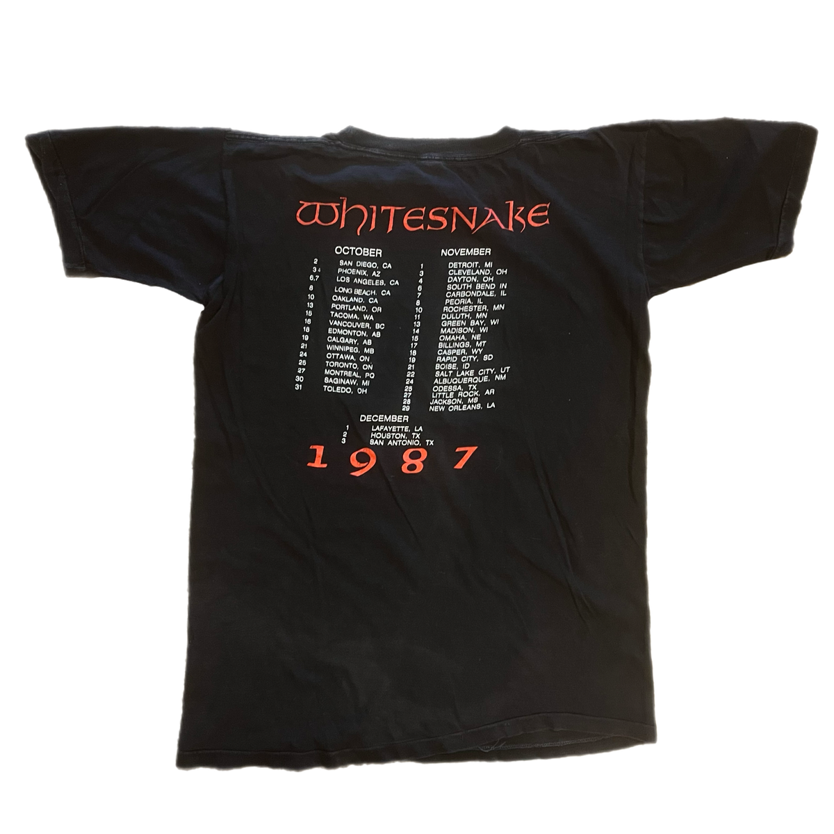 Vintage Whitesnake "David Coverdale" '87 Tour T-Shirt