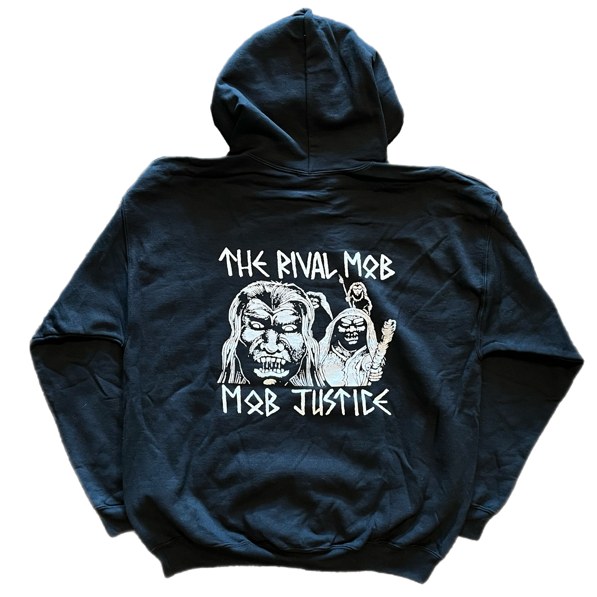 The Rival Mob "Mob Justice" White Ink Pullover Hoodie