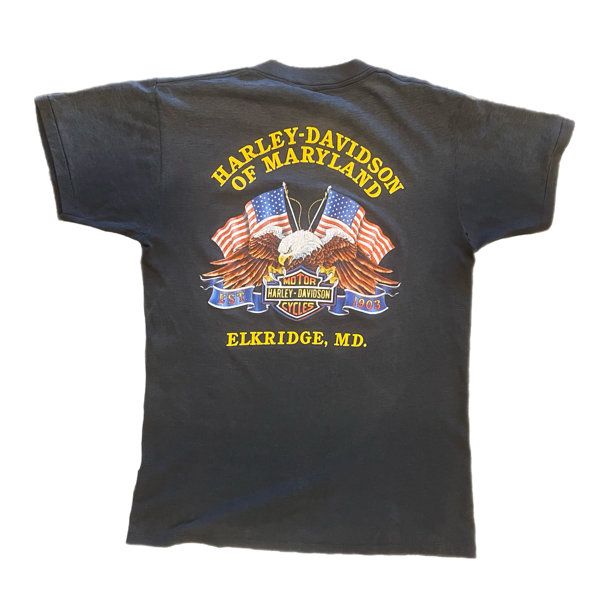 Vintage Harley-Davidson U.S.A. "3D Emblem" Elkridge, MD T-Shirt
