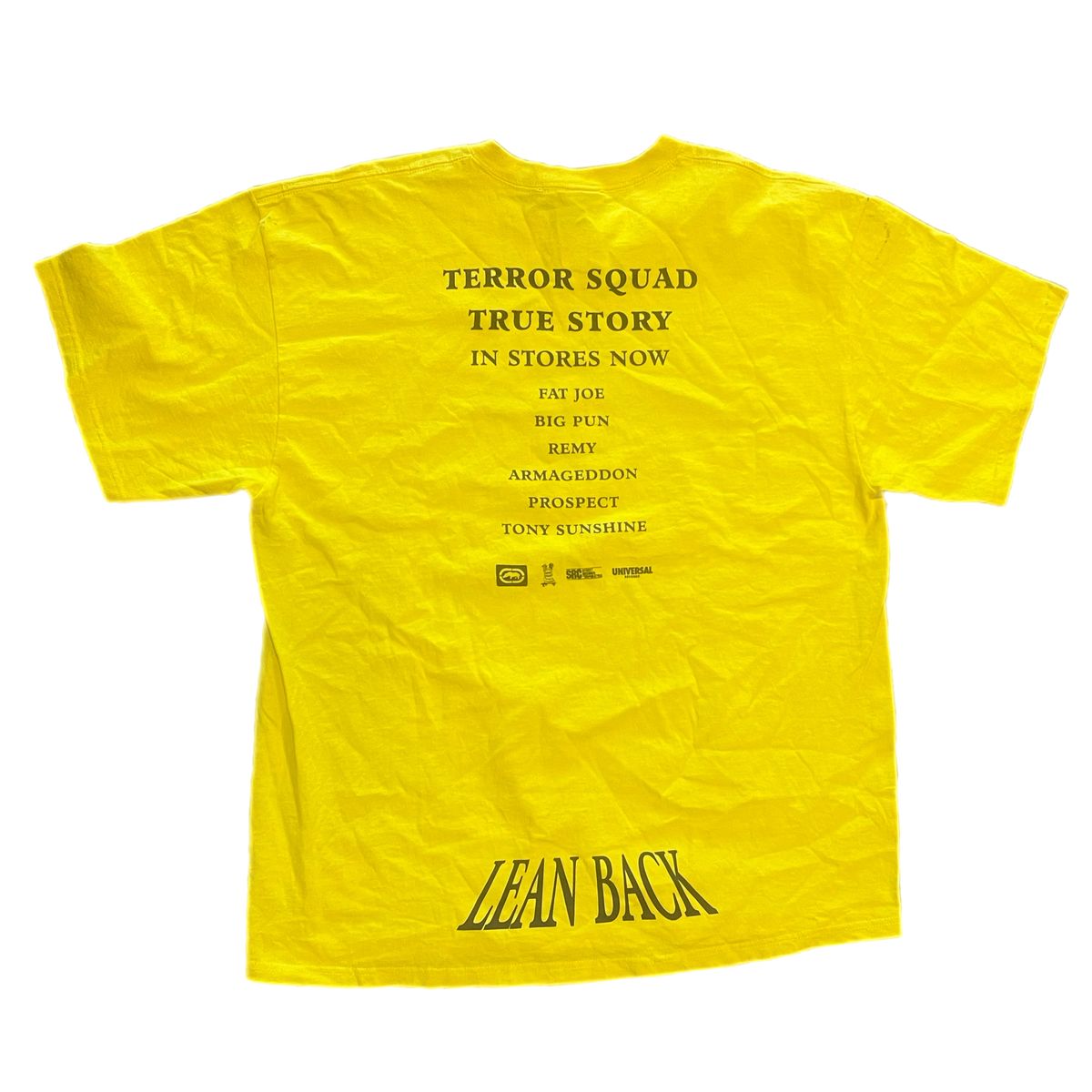 Vintage Terror Squad "Ecko Unltd" True Story Lean Back Promotional T-Shirt - jointcustodydc