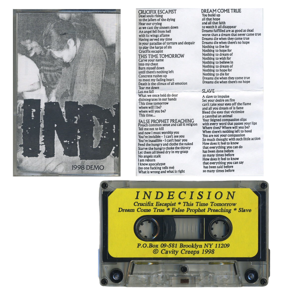 Indecision "Brooklyn, NY Hardcore" '98 Demo Tape