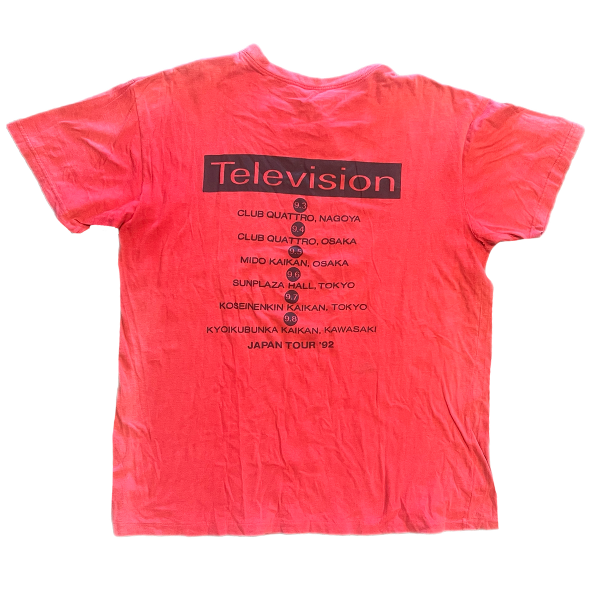Vintage Television '92 "Japan" Tour T-Shirt