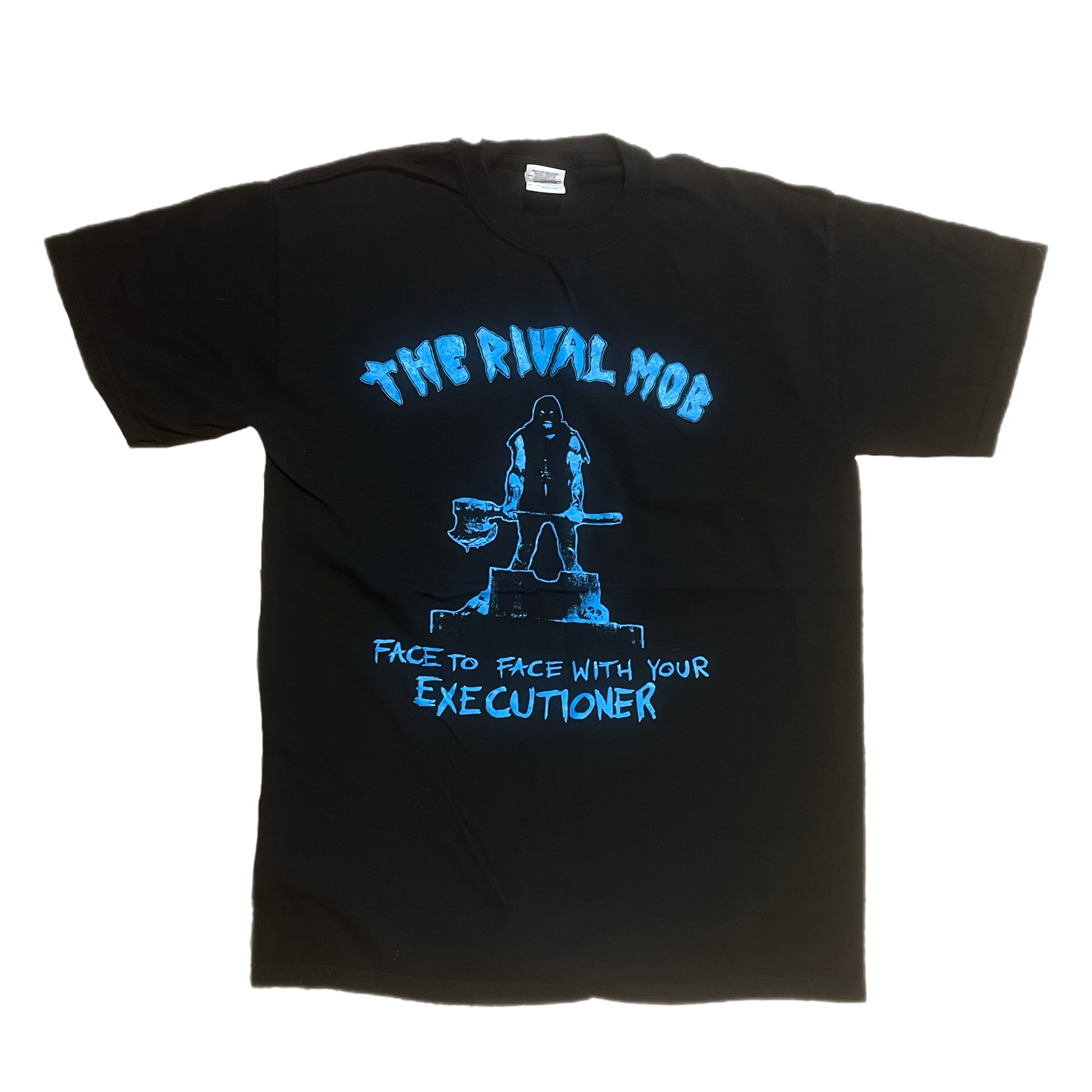 The Rival Mob "Face To Face With Your Executioner" Blue Ink T-Shirt - jointcustodydc