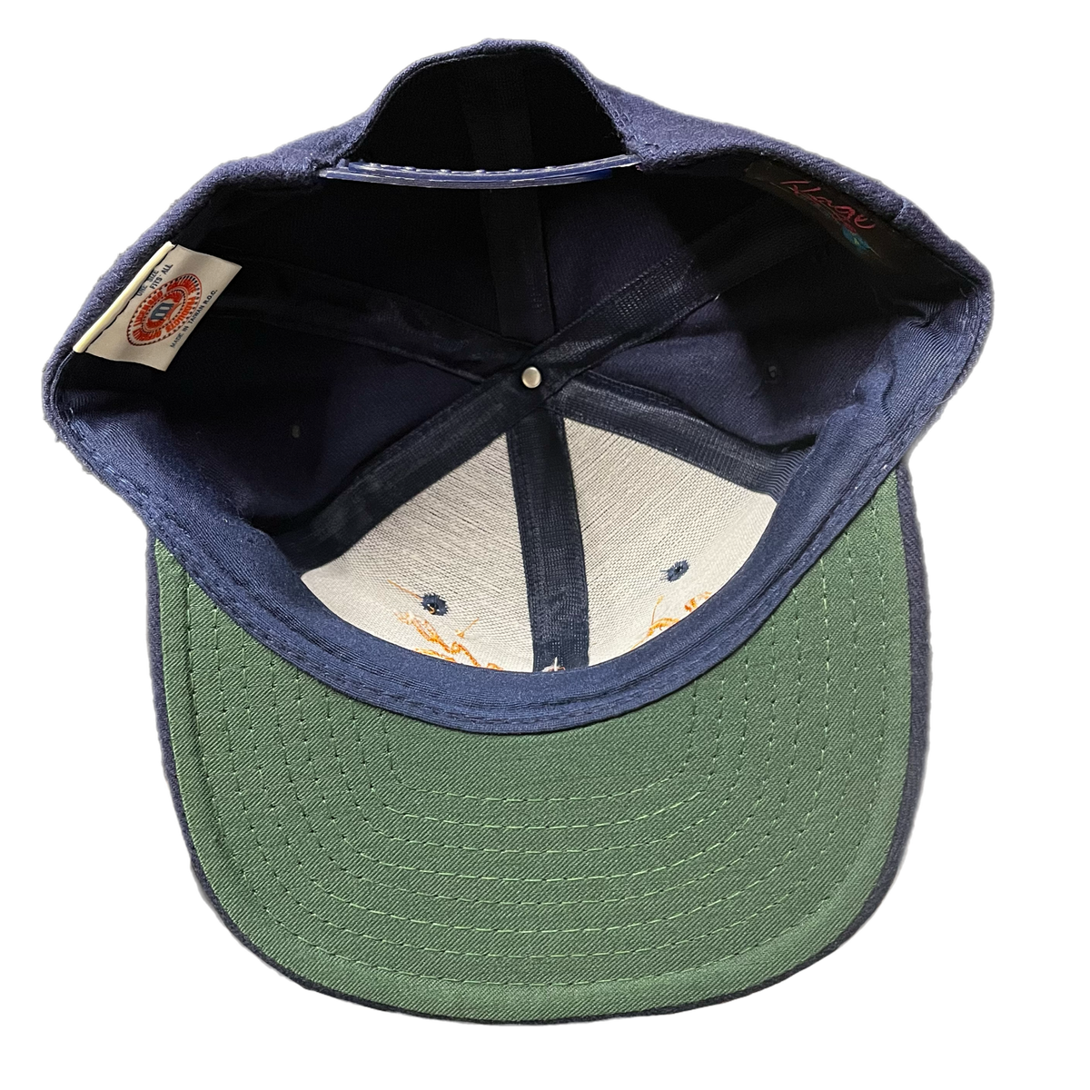 Vintage University Of Virginia "Cavaliers" Navy Wool DEADSTOCK Snapback Hat