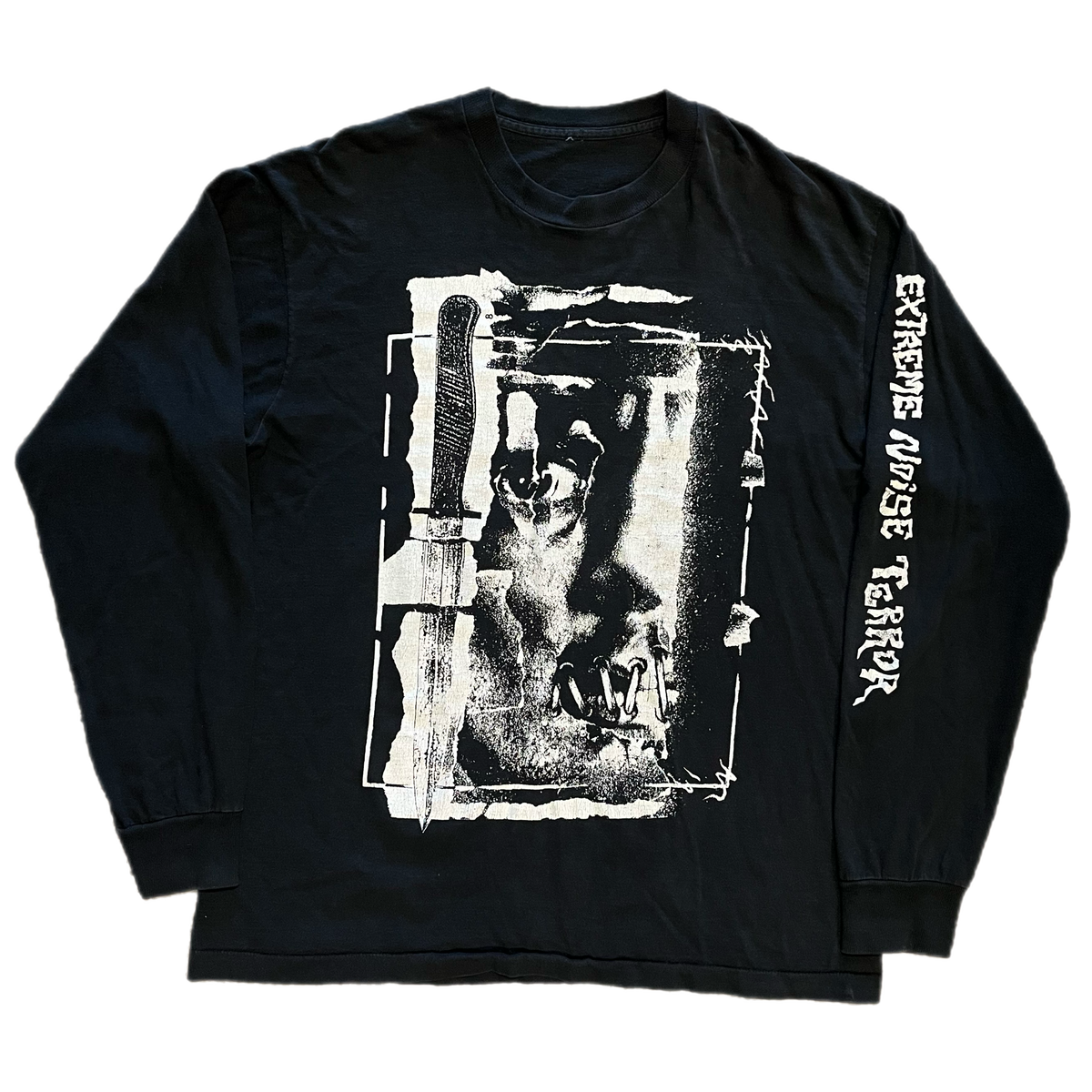Vintage Extreme Noise Terror "Ten Years Of Terror" '95 Tour Long Sleeve Shirt