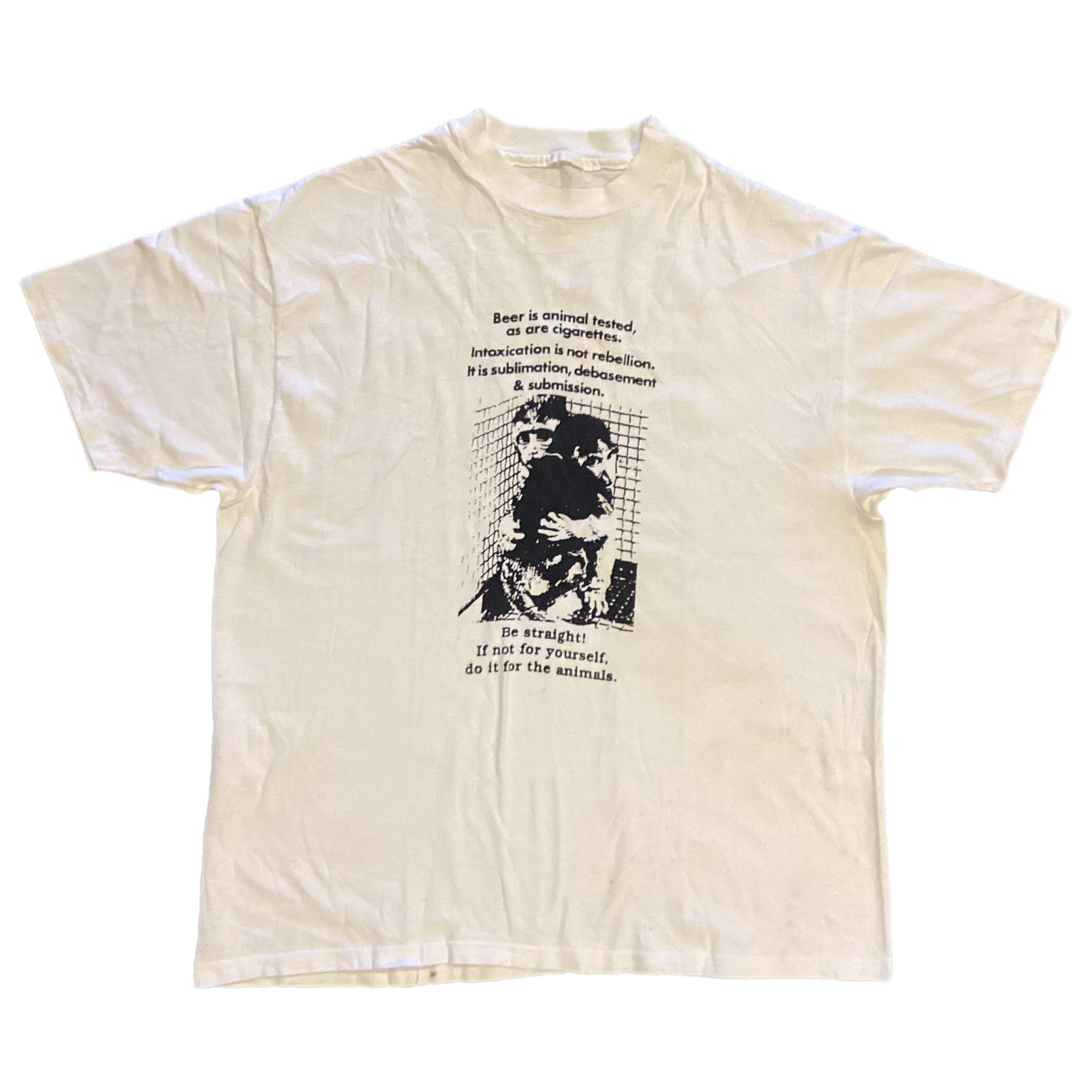 Vintage Be Straight "Animal Testing" T-Shirt