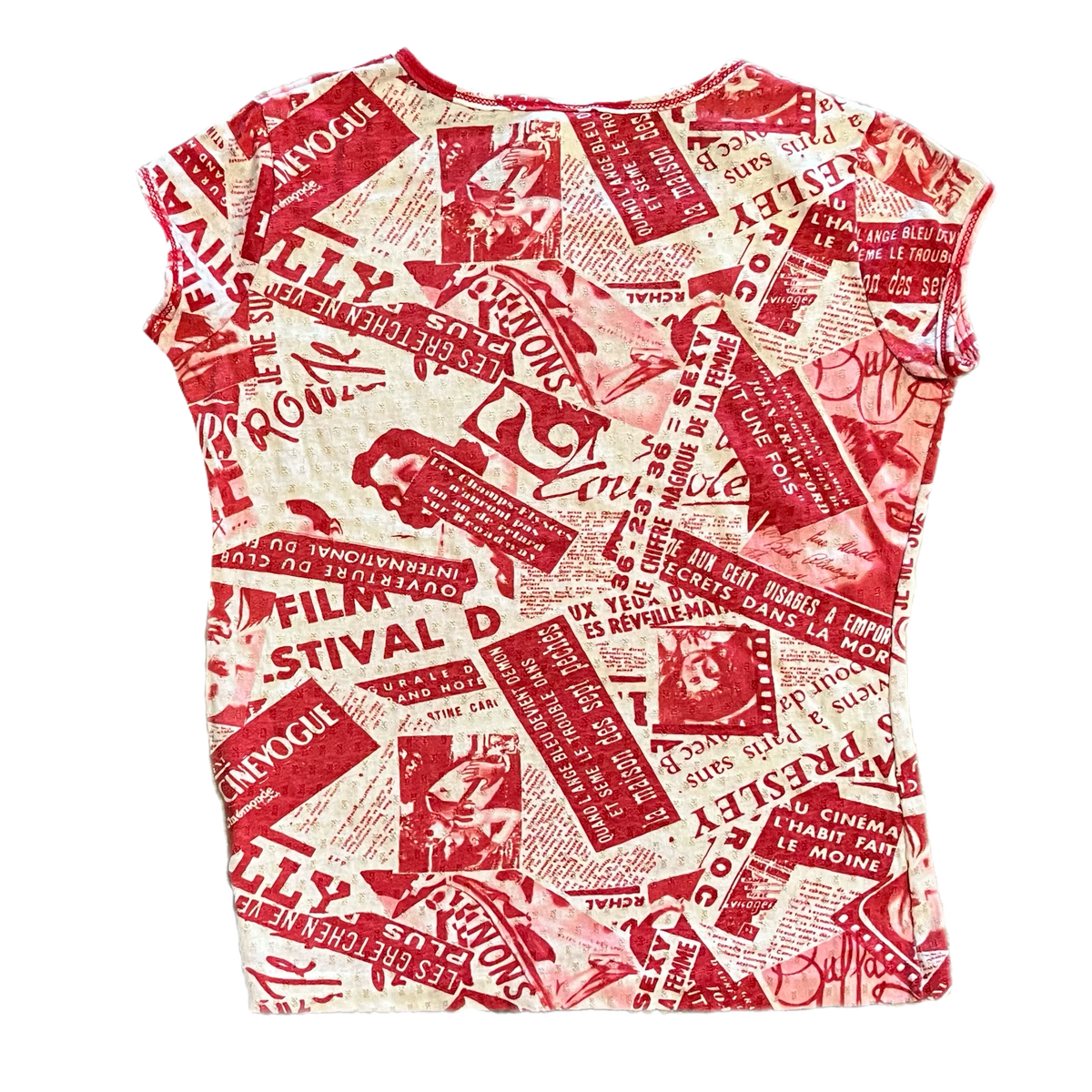 Vintage Tulip Teens "All Over Print" Polyester Knit Shirt