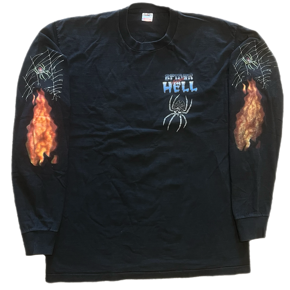 Vintage Spider From Hell 4-Sided Long Sleeve Shirt