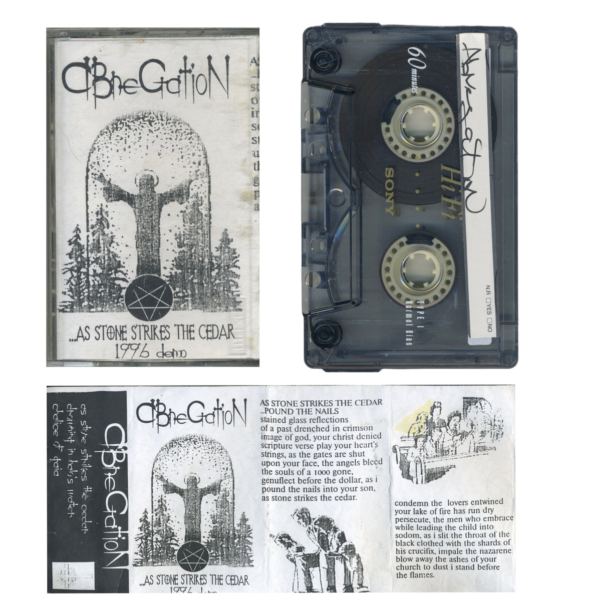 Vintage Abnegation "As Stone Strikes The Cedar" '96 Demo Tape