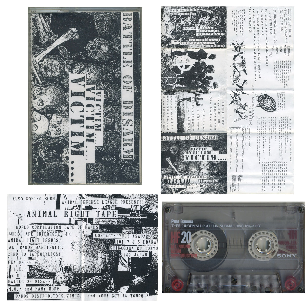 Battle Of Disarm "VICTIM..." '92 Cassette Tape #2/100