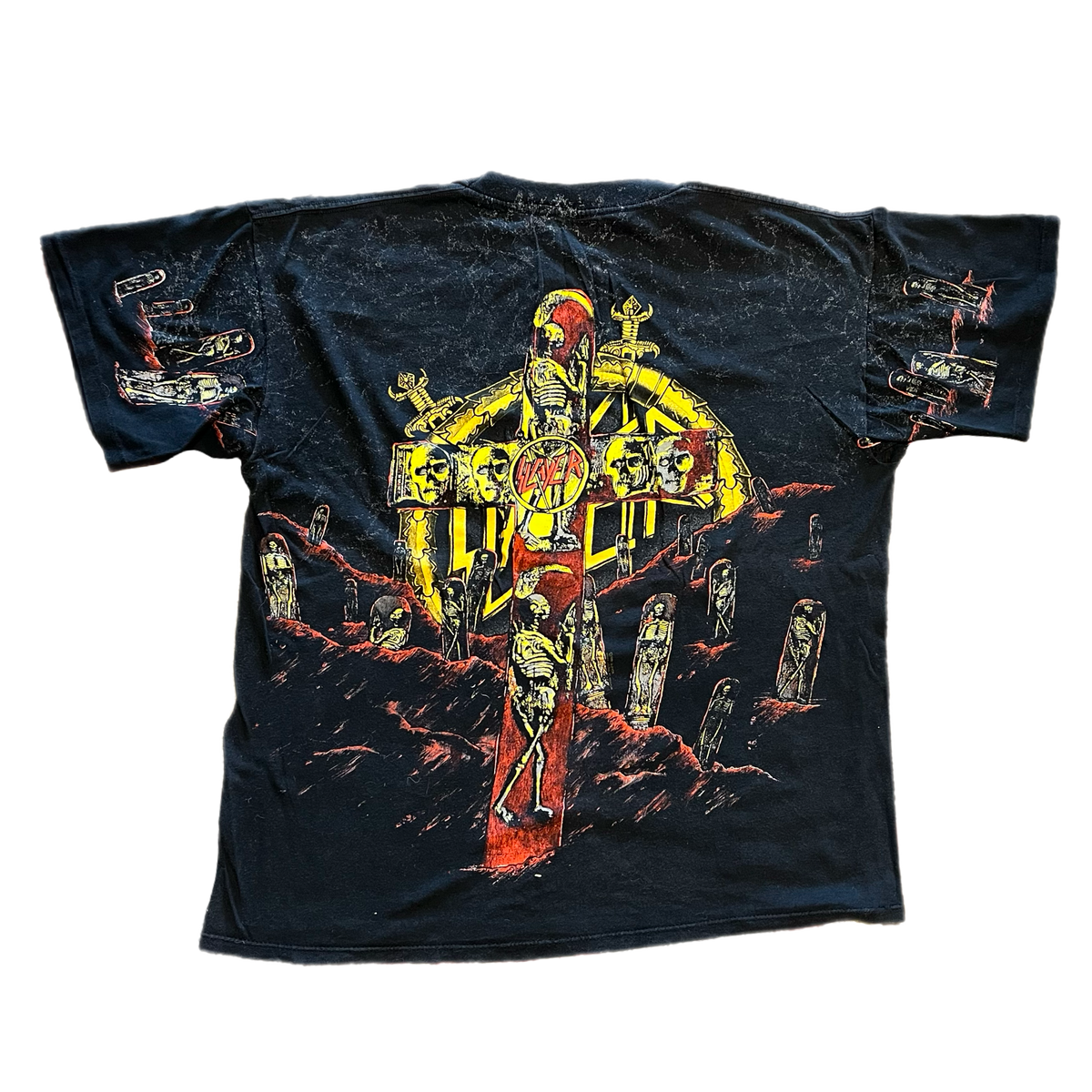 Vintage Slayer "Seasons In The Abyss" '91 All Over Print T-Shirt