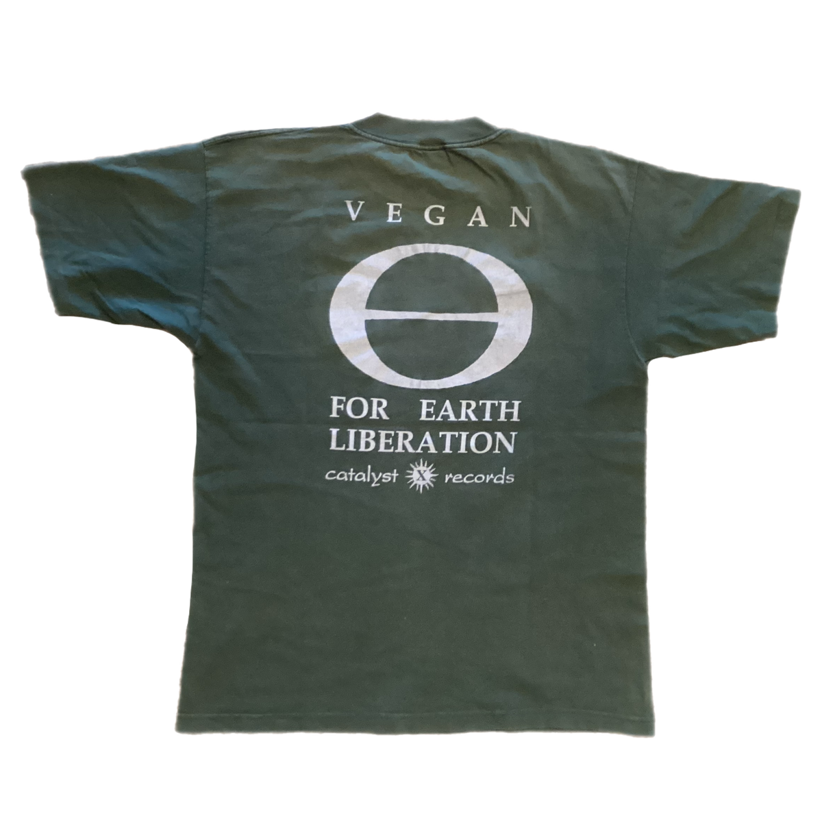 Vintage Catalyst Records "In Defense Of All Life" VEGAN T-Shirt