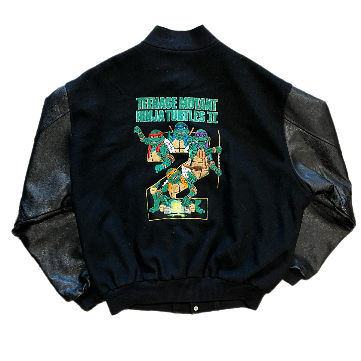 Vintage Teenage Mutant Ninja Turtles II "PRODUCTION CREW" Embroidered Jacket